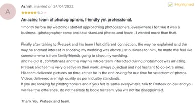 Client testimonial 01
