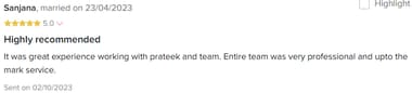 Client testimonial 16